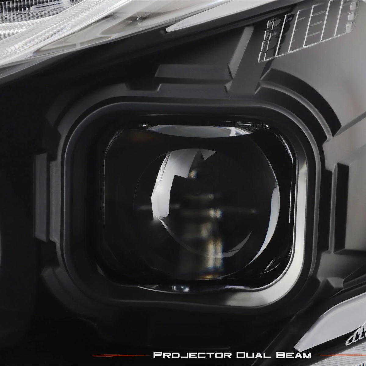 Black Halogen Projector Headlights with Tube Parking Lamp E635