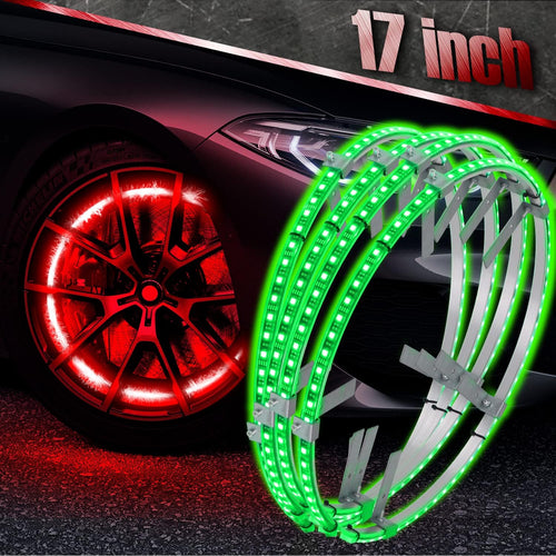 15.5inch RGB LED Wheel Ring Light Kit with Turn Signal E4548