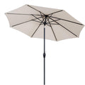10' Outdoor Patio Table Umbrella with Auto Tilt and Crank L984
