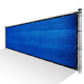 Blue Privacy Fence Screen HDPE Mesh Cover with Reinforced Grommets H252719