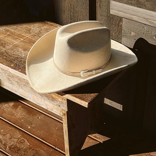 Felt Cowboy Hat with Shapeable Wide Brim F379