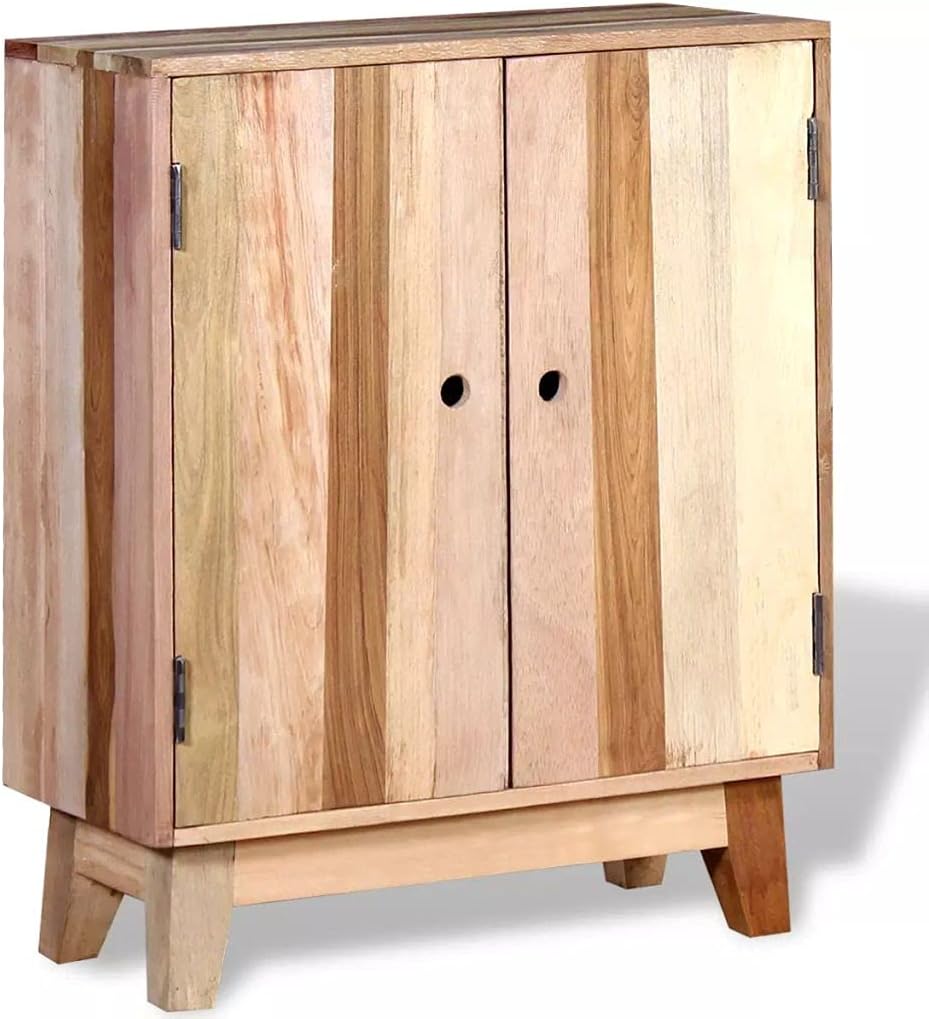 Industrial Wooden Storage Cabinet Sideboard Solid Reclaimed Wood W79876