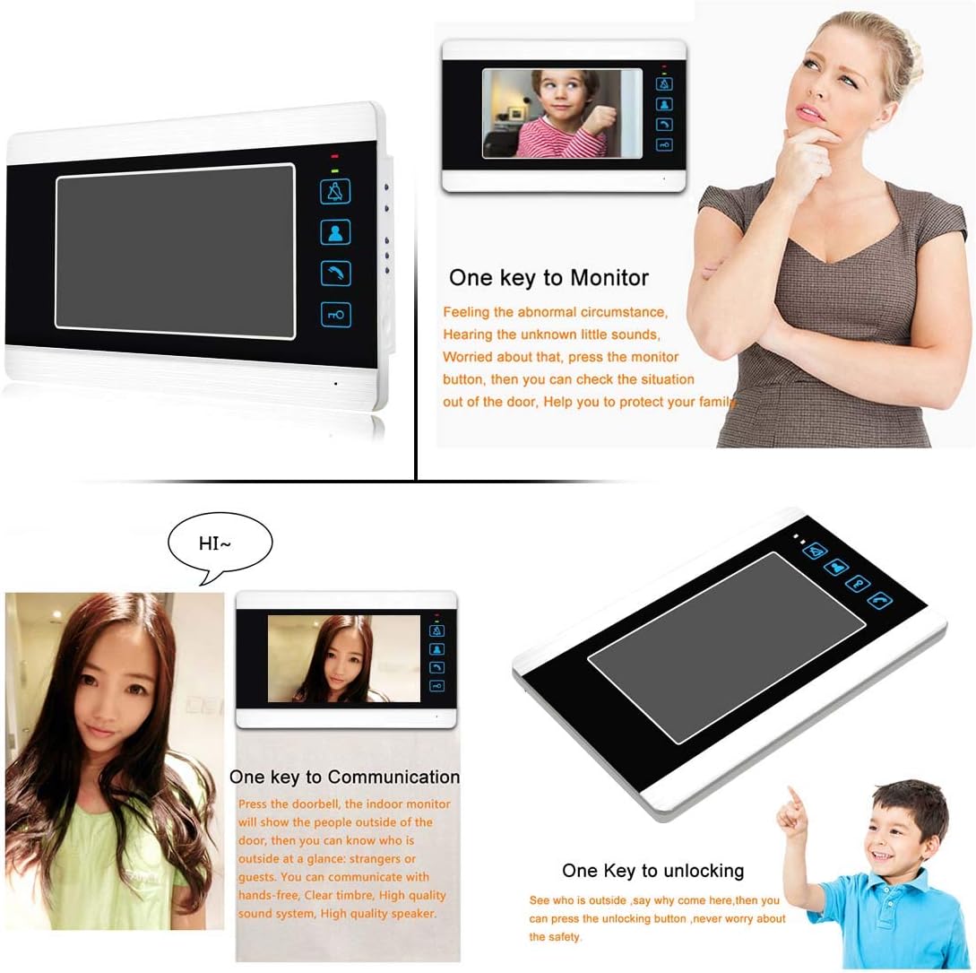 7 Inches Wired Video Doorbell Intercom System O5123