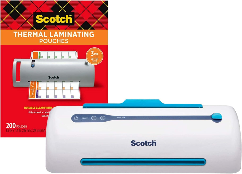 Thermal Laminator and Pouch Bundle, 200-Pack G9444