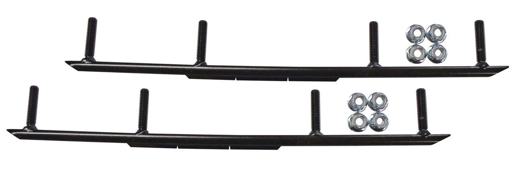 Blue MTX Snowmobile Skis with 4" Round Bars Complete Kit W60750