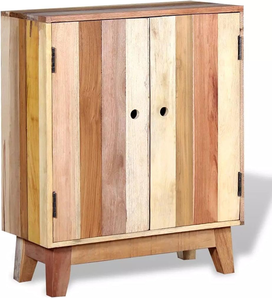 Industrial Wooden Storage Cabinet Sideboard Solid Reclaimed Wood W79876
