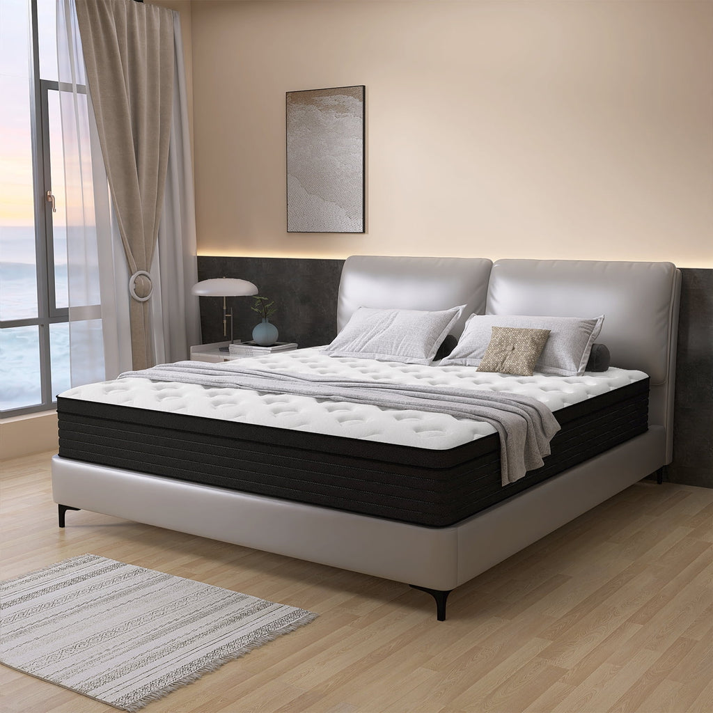 Queen 14 Inch Memory Foam Pocket Spring Medium Firm Mattress L93085