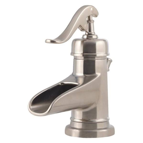 Brushed Nickel Single-Handle Bathroom Faucet D271487