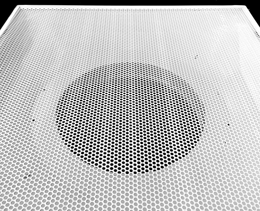 24 x 24 Metal Drop Ceiling Return Grill with 12 Collar Z7630