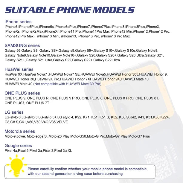 Waterproof Protective Case for Phones Up to 6.9 Inch A9403