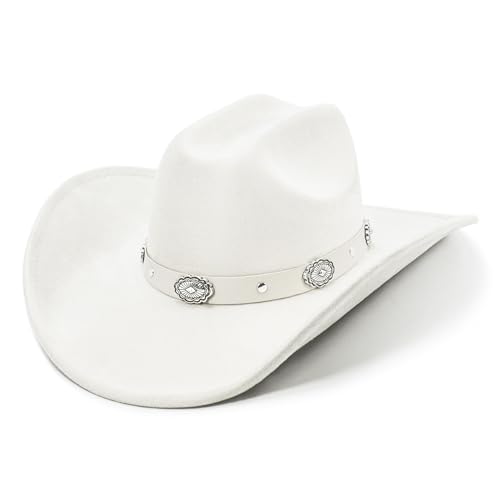 Felt Cowboy Hat with Shapeable Wide Brim F379