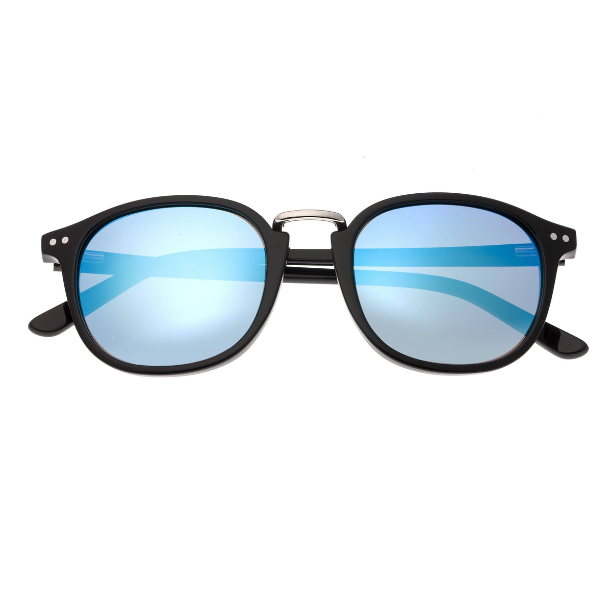 Navy Silver Polarized Sunglasses O915