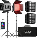 RGB LED Video Light with 2 Softboxes, Photography Lighting Kit B251