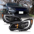 Black Halogen Projector Headlights with Tube Parking Lamp E635