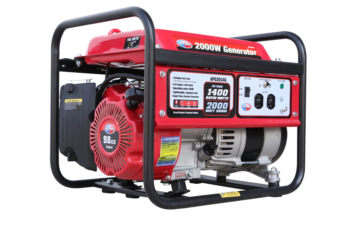 2000 Watt Portable Gas Powered Generator J98584