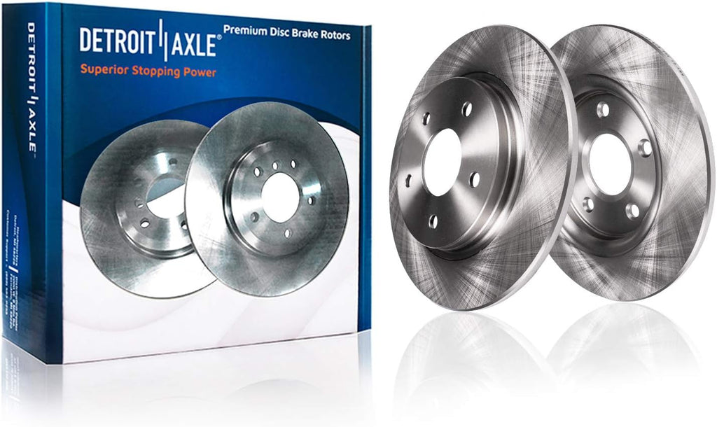 Front and Rear Disc Rotors + Ceramic Brake Pads 8pc Set G936
