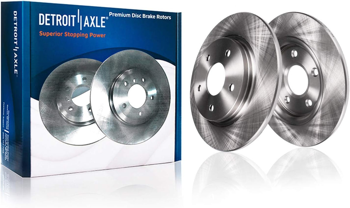 Front and Rear Disc Rotors + Ceramic Brake Pads 8pc Set G936