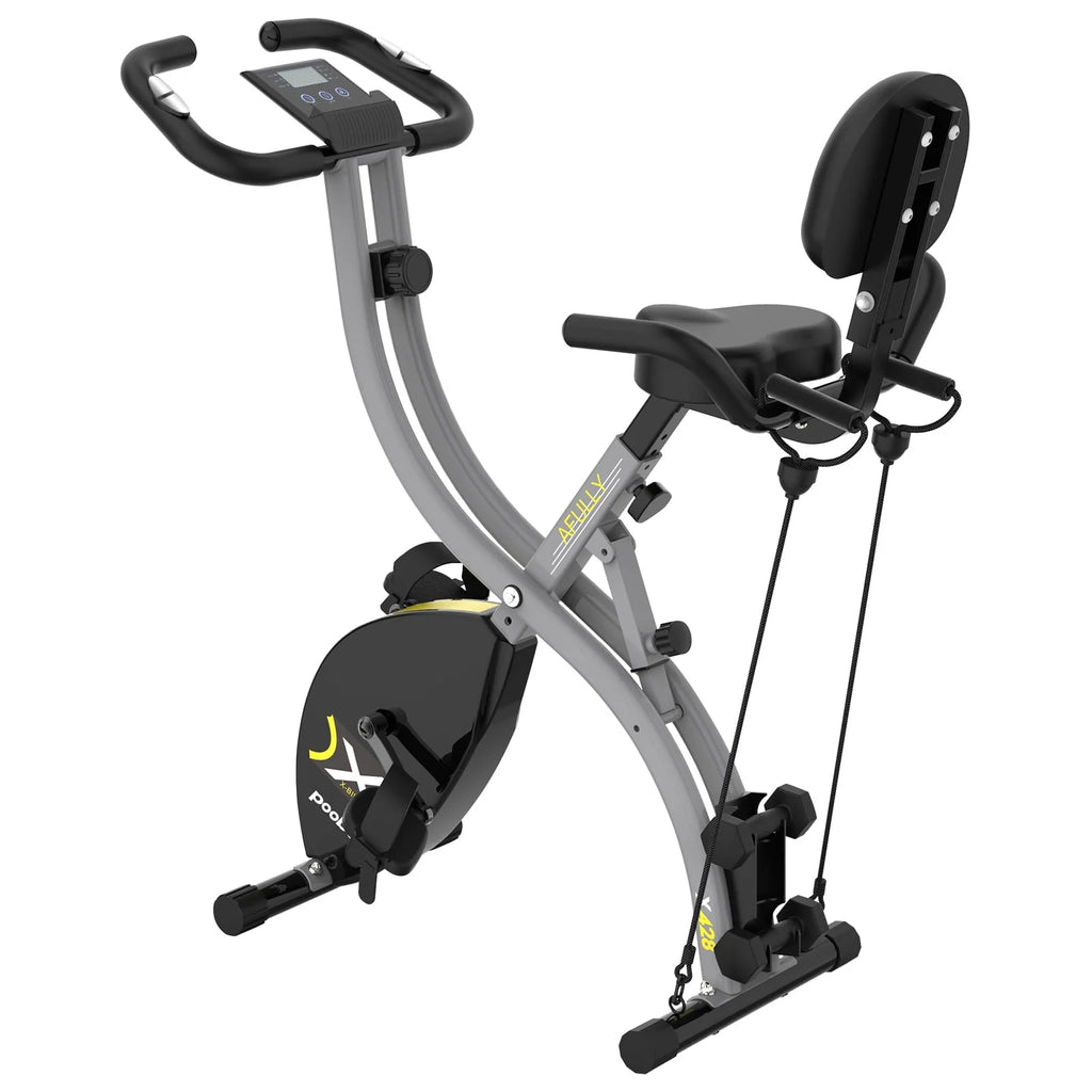 Folding Exercise Bike with 8 Level Adjustable Magnetic Resistance P86997