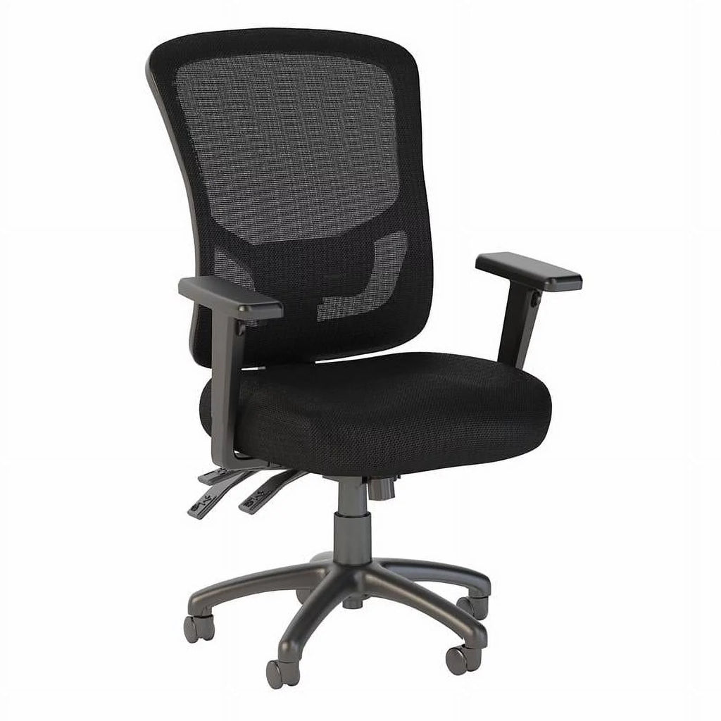 High Back Fabric Executive Office Chair in Black C95778