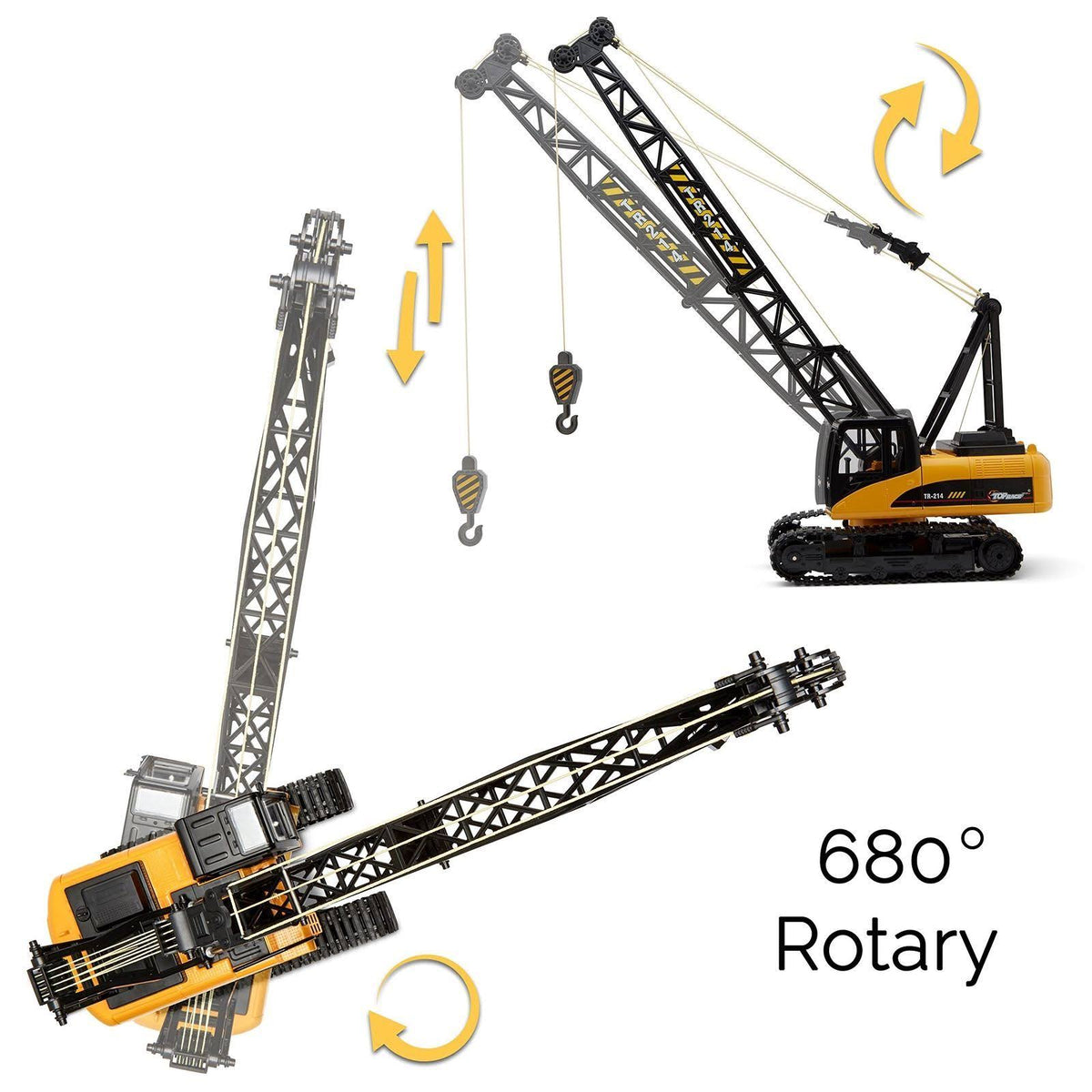 15 Channel Remote Control Crane 1 14 Scale RC Construction Toy Y75408