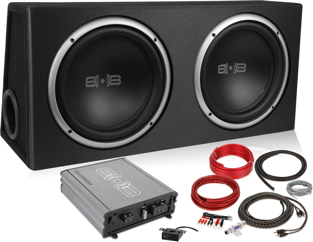 1200W Dual 12 Car Subwoofer with Ported Enclosure E14528