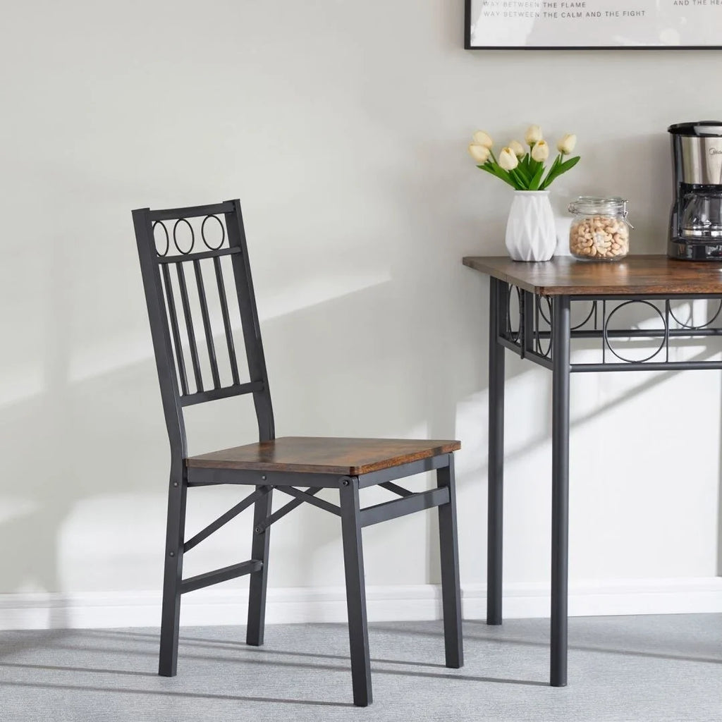 Metal and Wood Folding Chair U4555
