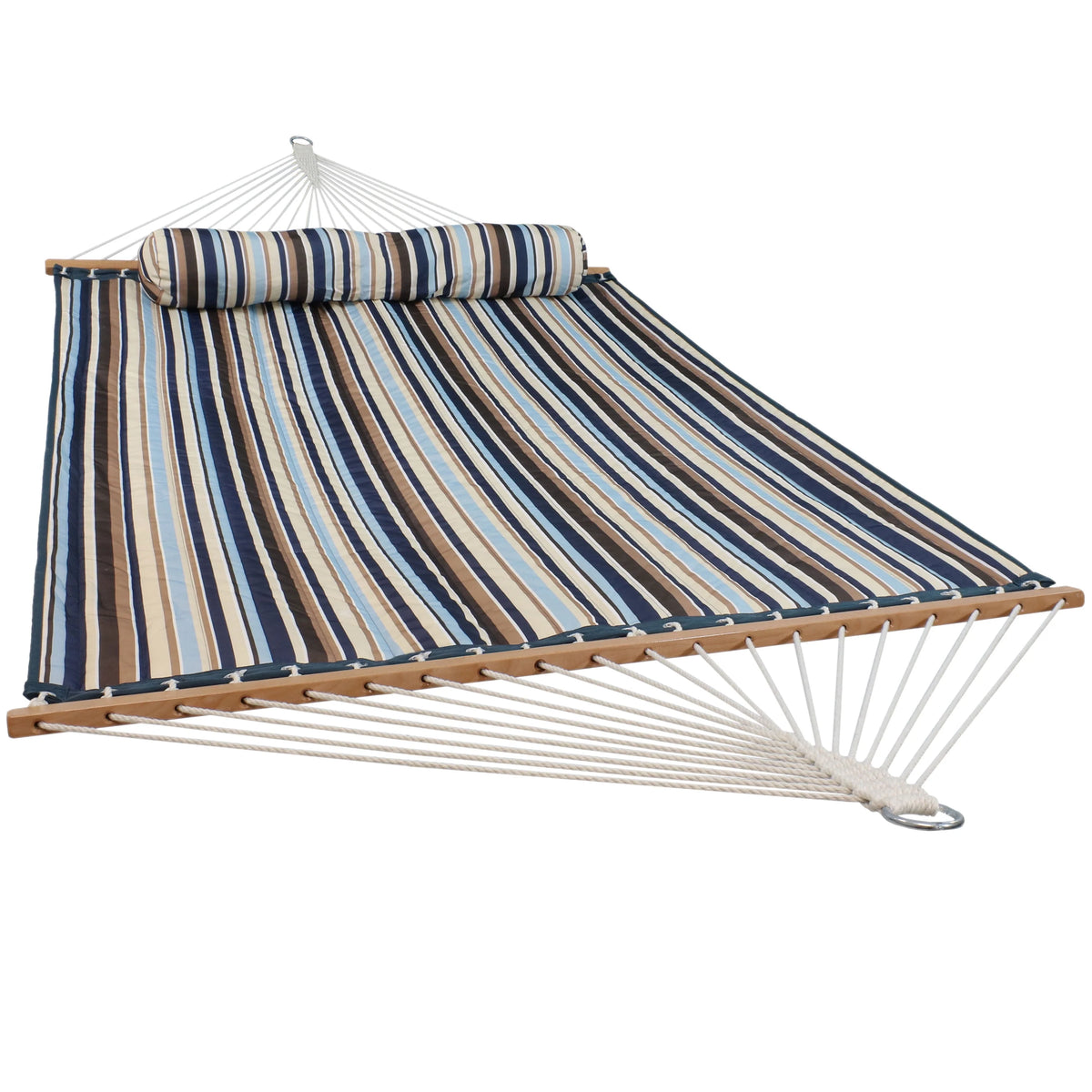 Quilted Fabric Double Hammock with Pillow D73470