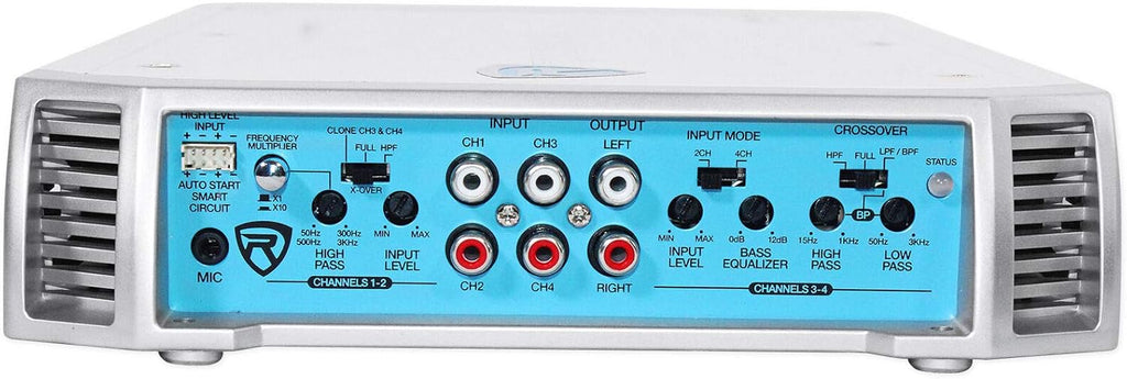 1600 Watt Marine 4 Channel Amplifier with PA Microphone M9931