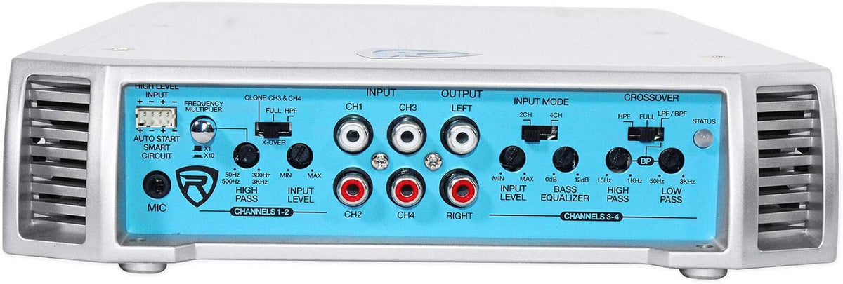 1600 Watt Marine 4 Channel Amplifier with PA Microphone M9931