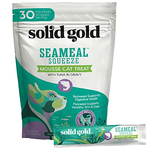Solid Gold Lickable Cat Treats Chicken SeaMeal Squeezable 3oz/30ct Z292