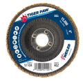 4 Tiger Paw Abrasive Flap Disc, Conical (Ty29), Phenolic Backing, 40Z, 5/8 Arbor Hole, Pack of 10 J35964
