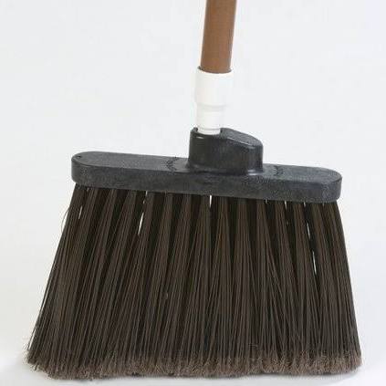 Black Medium Duty Angle Broom with Flare U5237