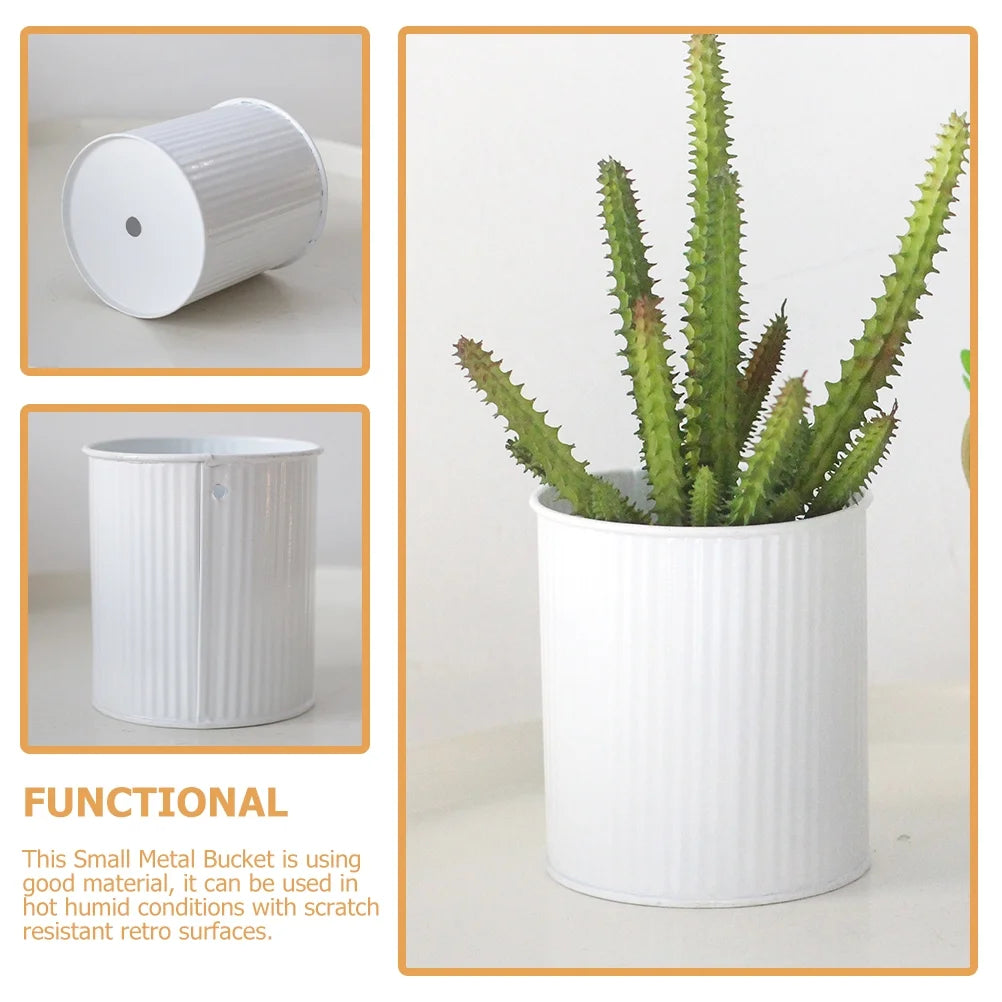 White Garden Planter Pot L84494