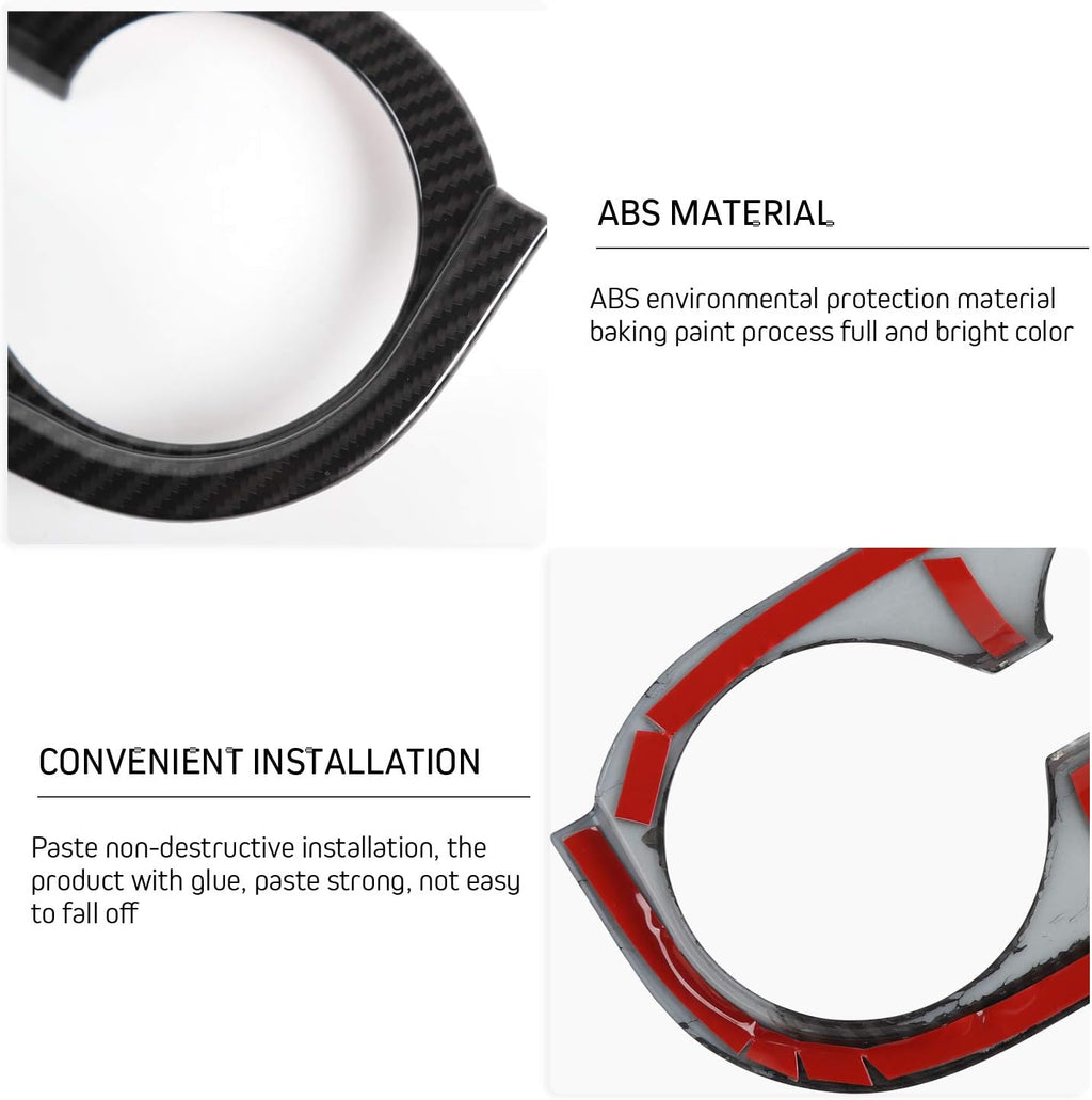 Gear Shift Panel Trim Cover ABS Carbon Fiber H715