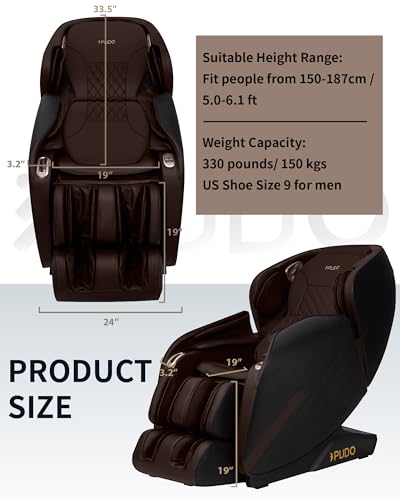 Beige Massage Chair with Heated SL Track L2972