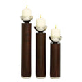 Wood Candle Holder Set of 3 Q155