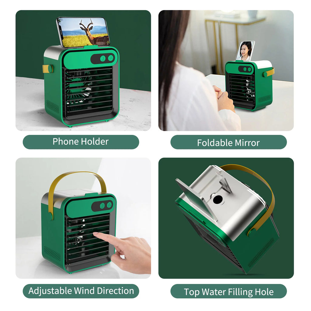 Air Conditioner Fan with Phone Holder 180Ml 3 Speeds H284608