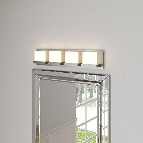 4-Light Brushed Nickel LED Bath Bar Light H8725