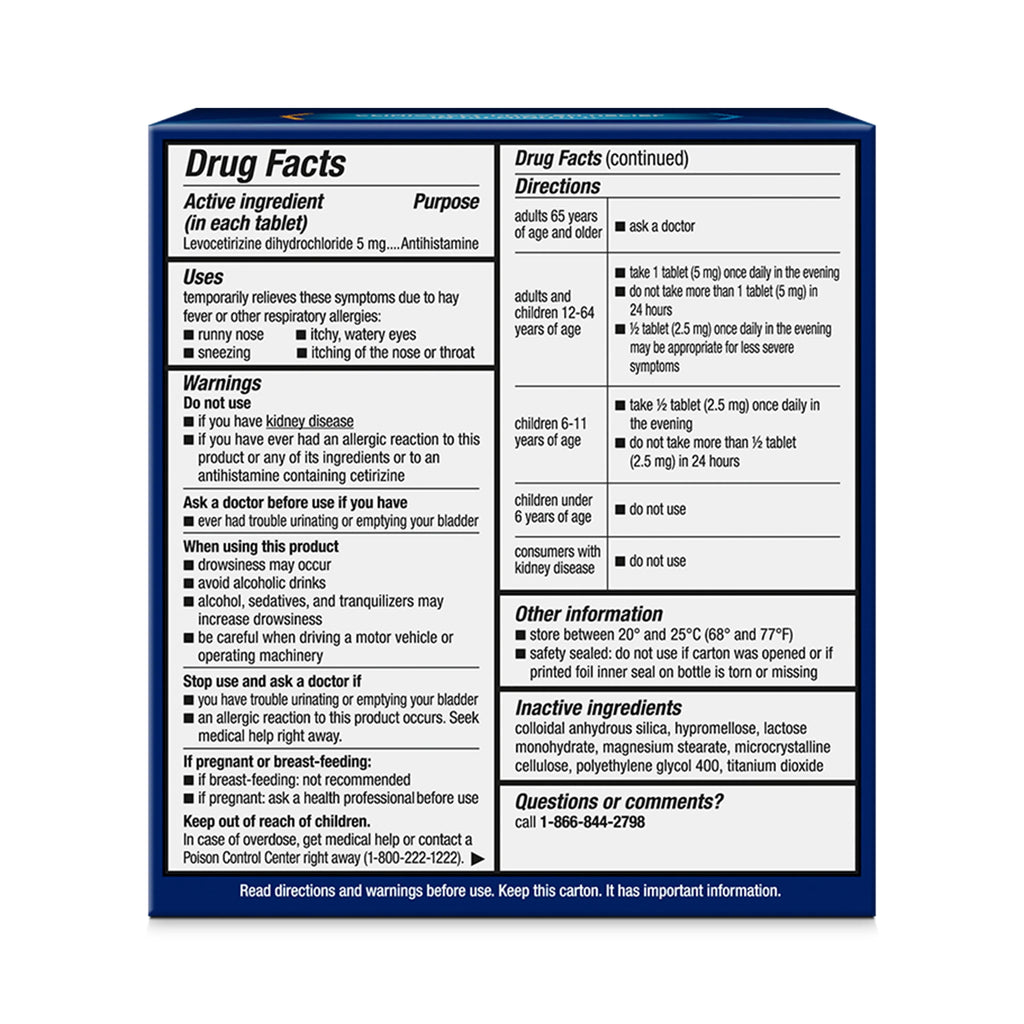 24 Hour Antihistamine 5 mg Tablets X7326