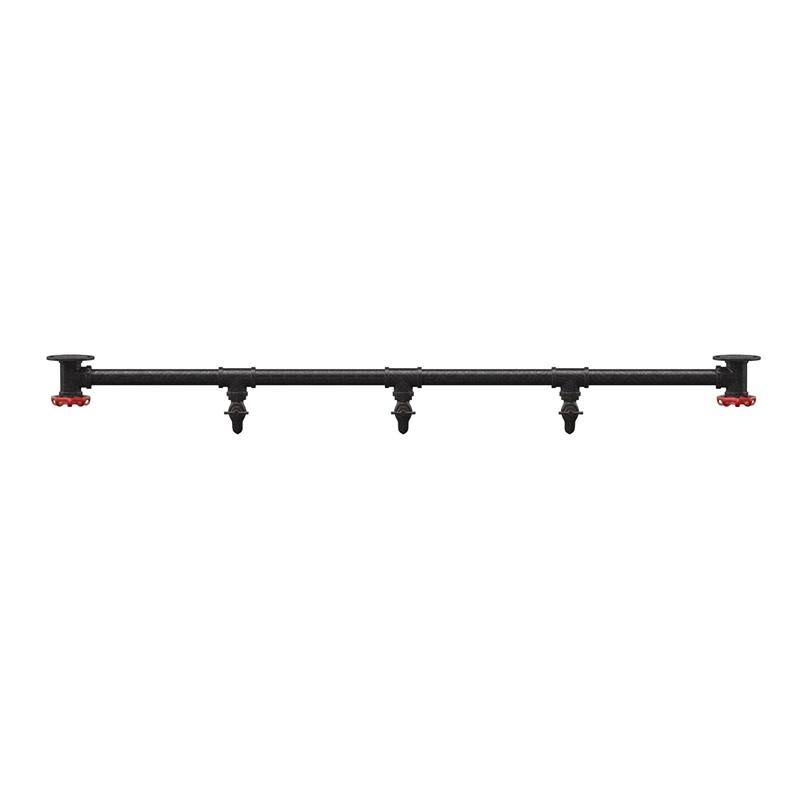 Metal 5-Hook Coat Rack in Sand Black (Set of 2) D83713