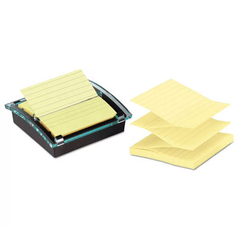 Pop-Up Note Dispenser, Black/Clear, 4 X 4 Pads I85281