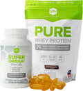 Chocolate Whey Protein Powder and Omega 3 Fish Oil K47508