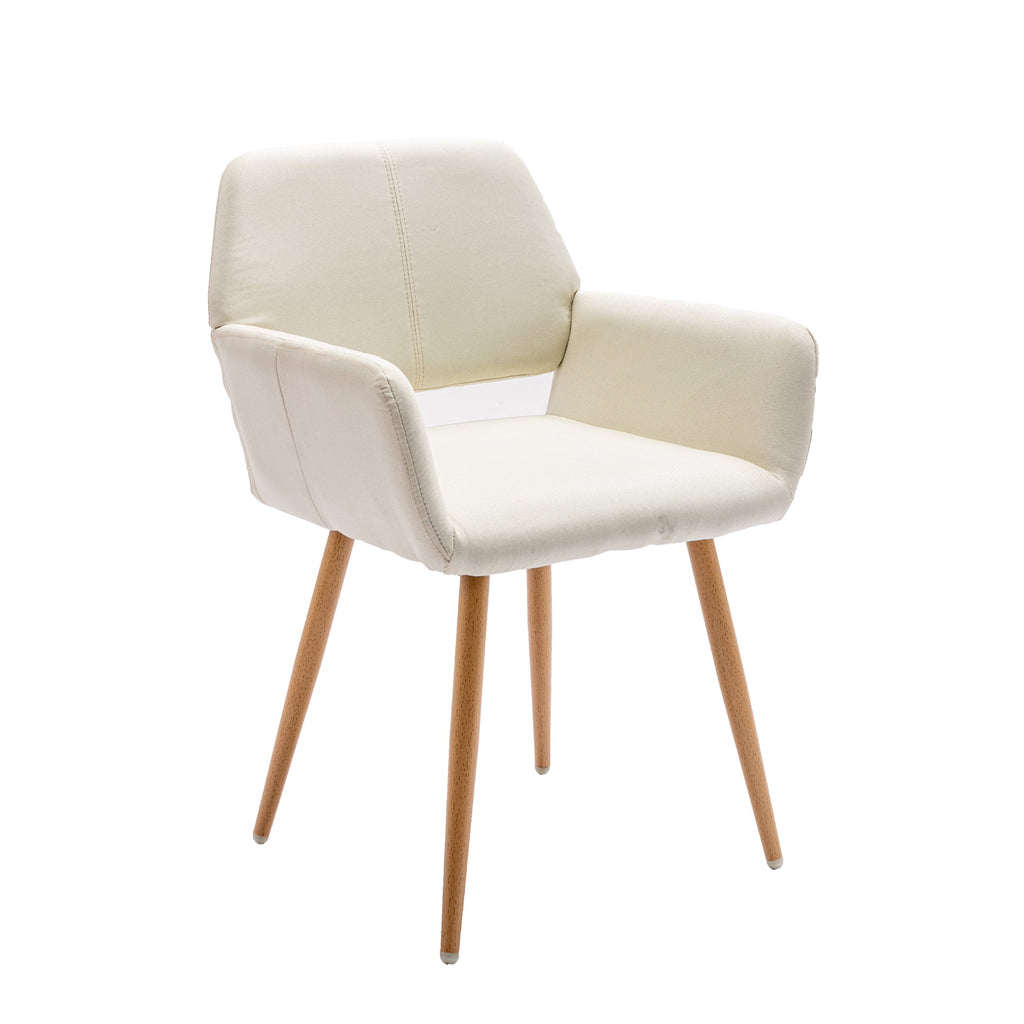 Modern Upholstered Accent Chairs with Metal Legs R349