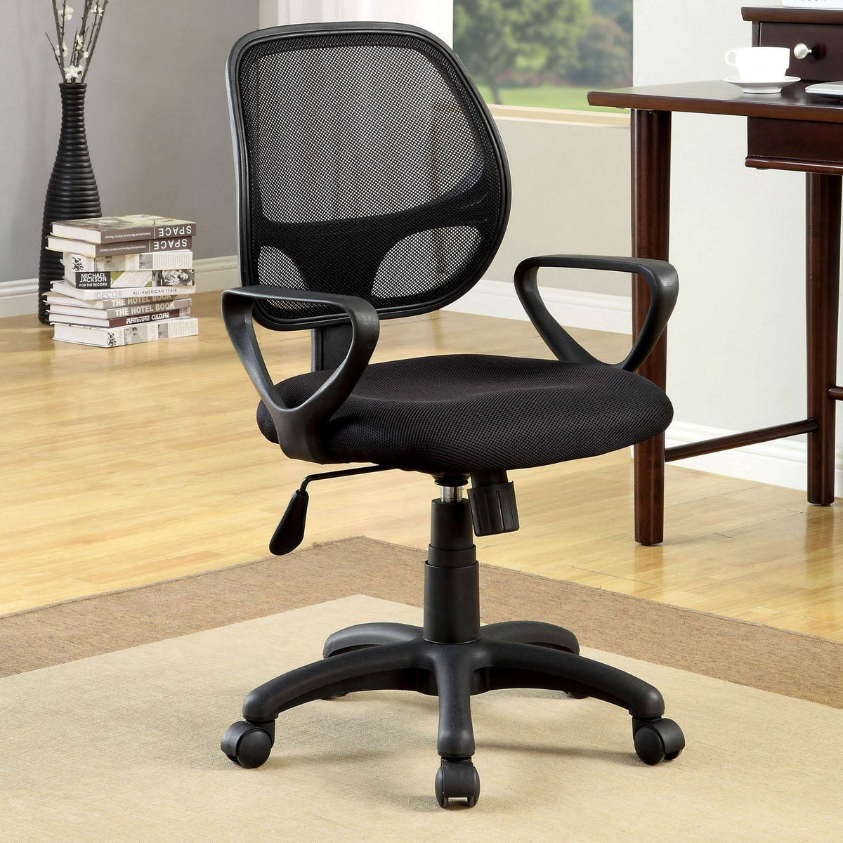Padded Mesh Office Chair, Black P2447
