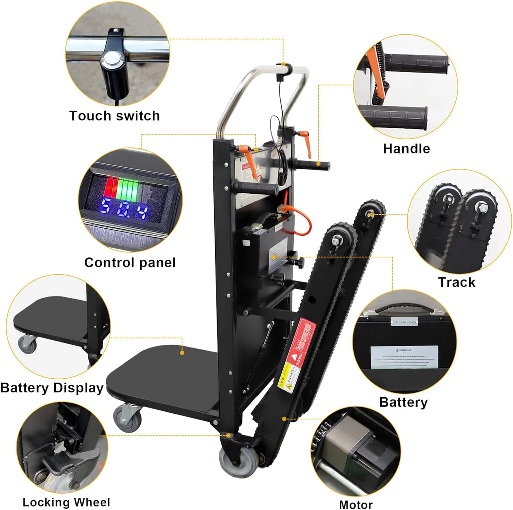 500W Folding Electric Stair Climbing Hand Trucks Z536