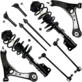 10pc Front Struts Assembly Lower Control Arms Tie Rods Sway Bar Links Z439908
