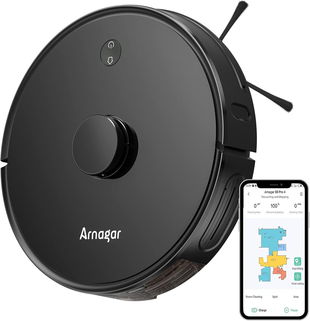 Robot Vacuum and Mop Combo, 3500Pa Suction, 220 Mins Runtime T2659