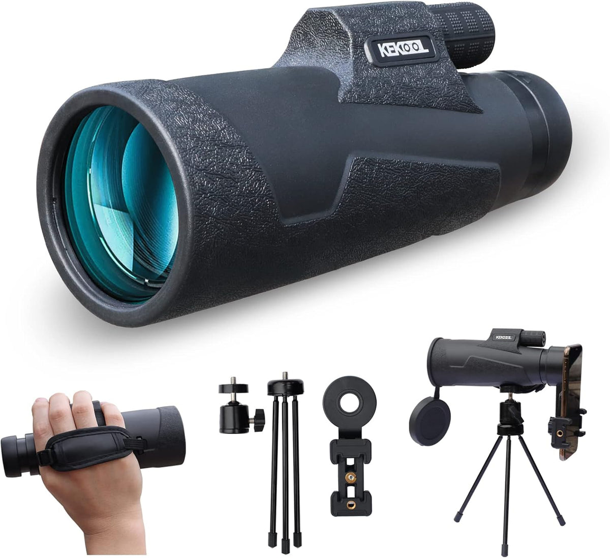 12X50 HD Monocular Telescope with All-Metal Tripod W91469