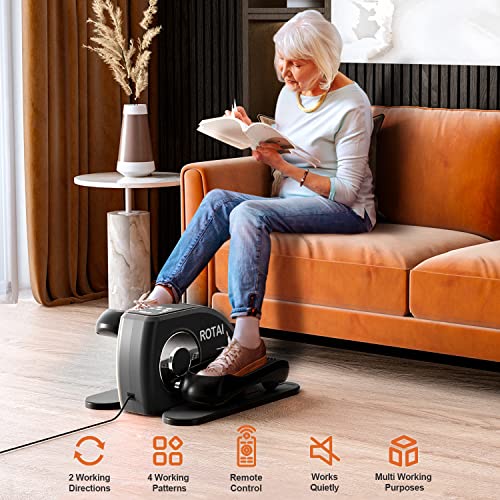 Under Desk Elliptical Machine with Remote and LCD Monitor V848