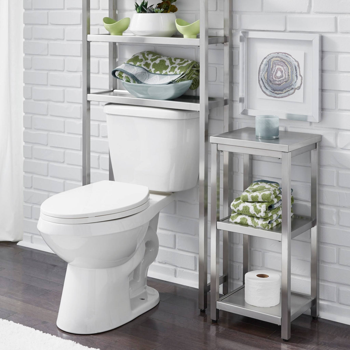 Stainless Steel 3 Tier Bath Shelf H78674